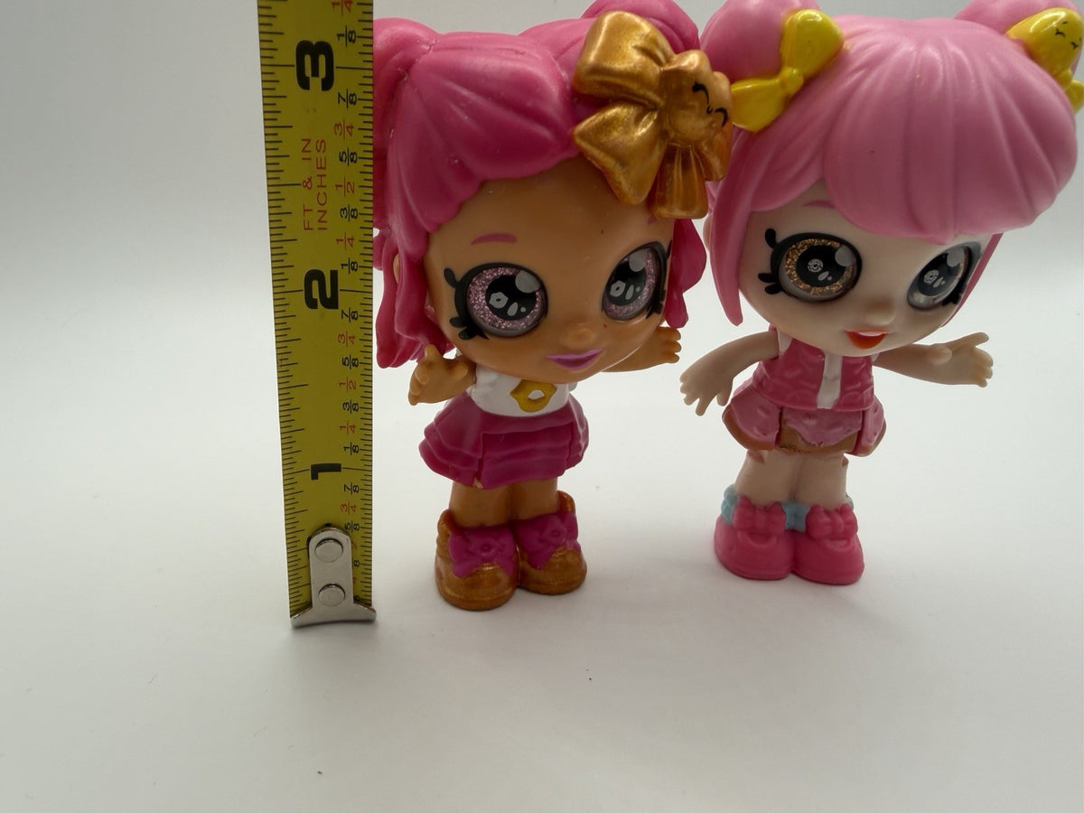 Kindi Kids Minis Donatina Cindy Pops 3 Inch Bobblehead Dolls Moose Toys Lot of 2