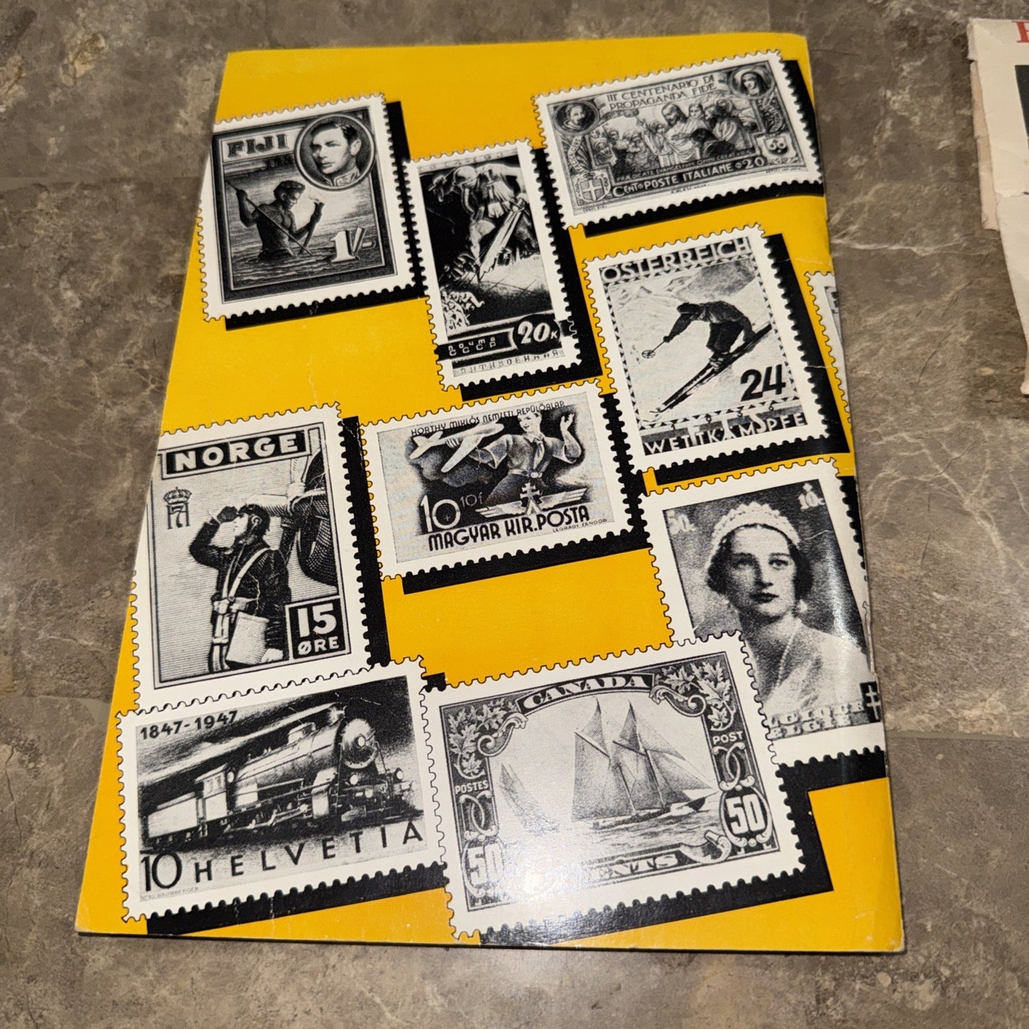 Vintage 1948 The Adventurer Stamp Album Around the World with Stamps Lot