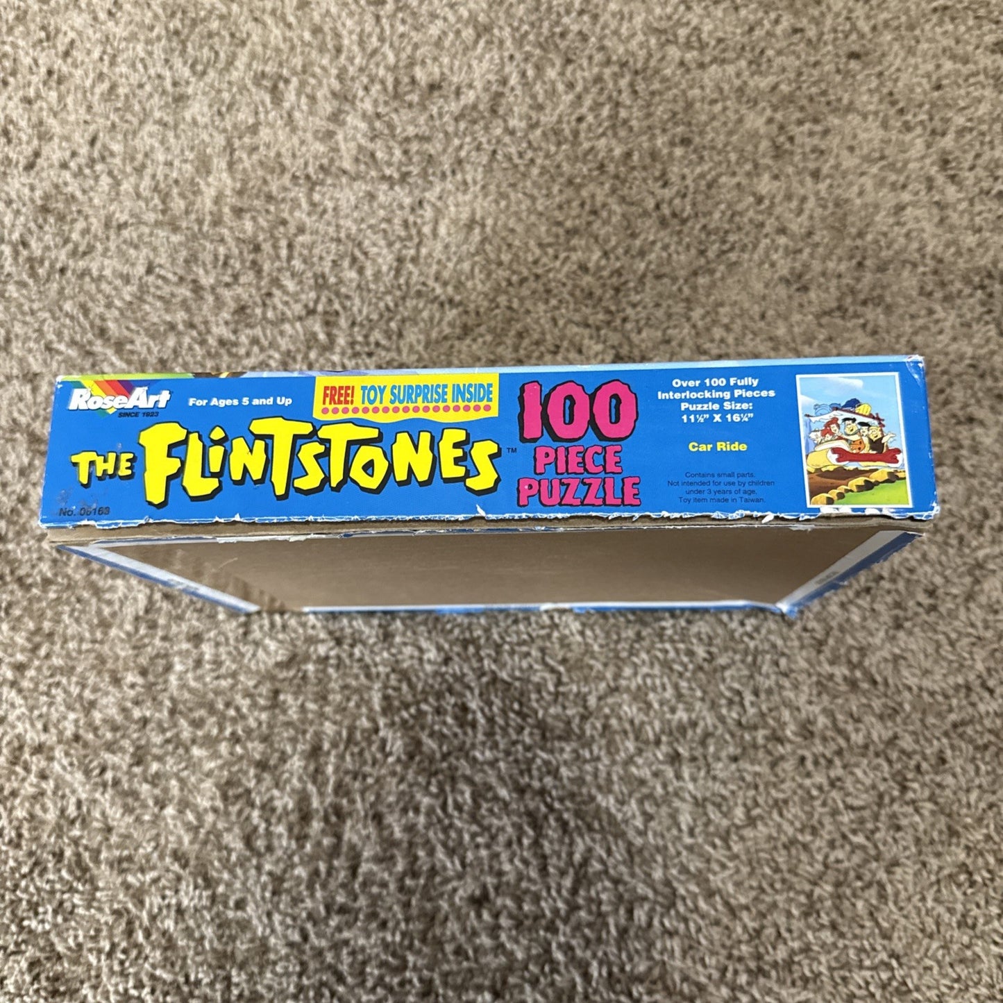 Vintage 1993 Rose Art The Flintstones 100 Piece Puzzle Fred Barney Wilma Betty