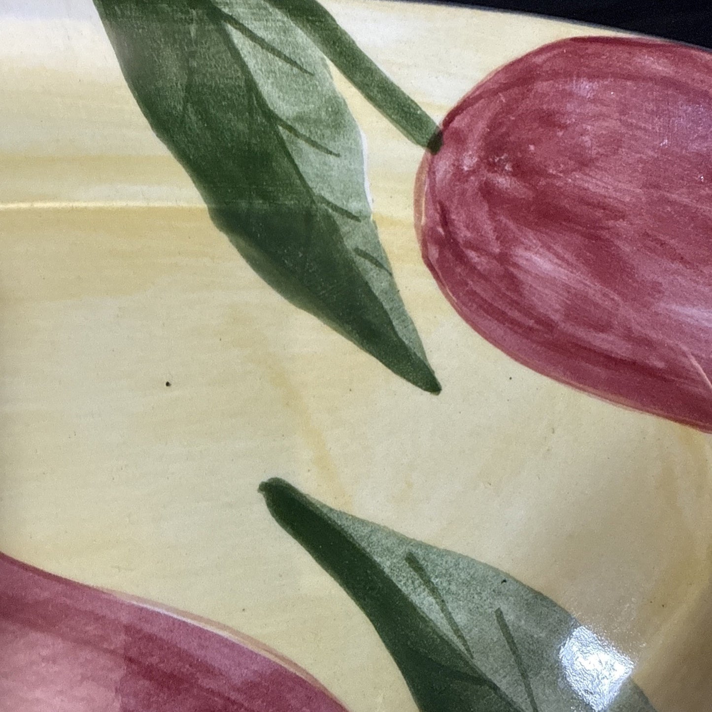 Laurie Gates Oval Ceramic Large Serving Platter 23 1/2" x 8 1/2" Tulips