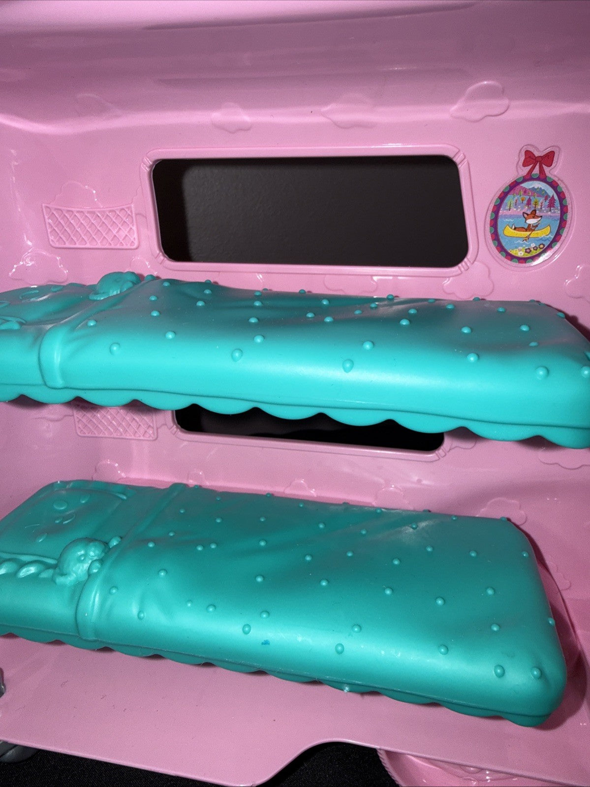 Barbie Chelsea Camper Playset Pink Trailer Teal Car Mattel 2018 - No Accessories