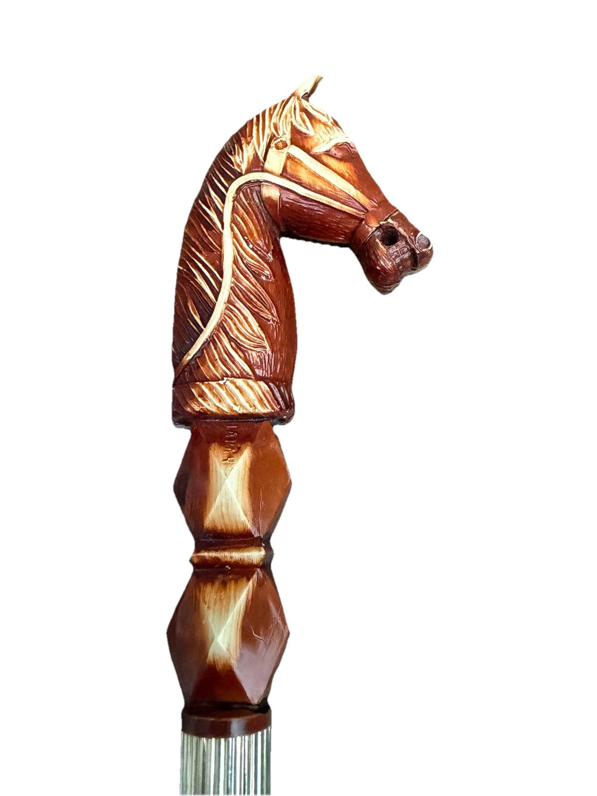 Vintage Horse Head Shoe Horn 12" Plastic Boot Dressing Aid
