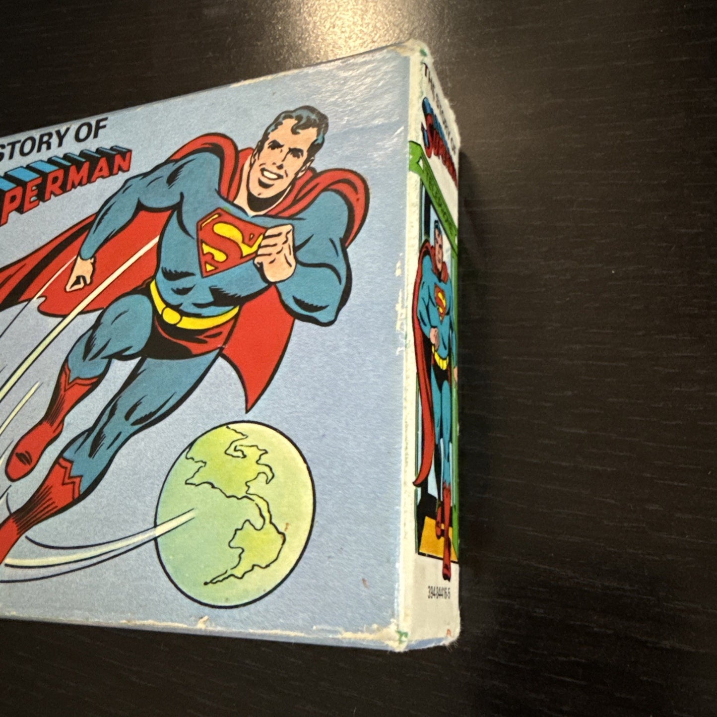 Vintage 1980 The Story Of Superman 4 Books by Random House DC Comics Mini Box