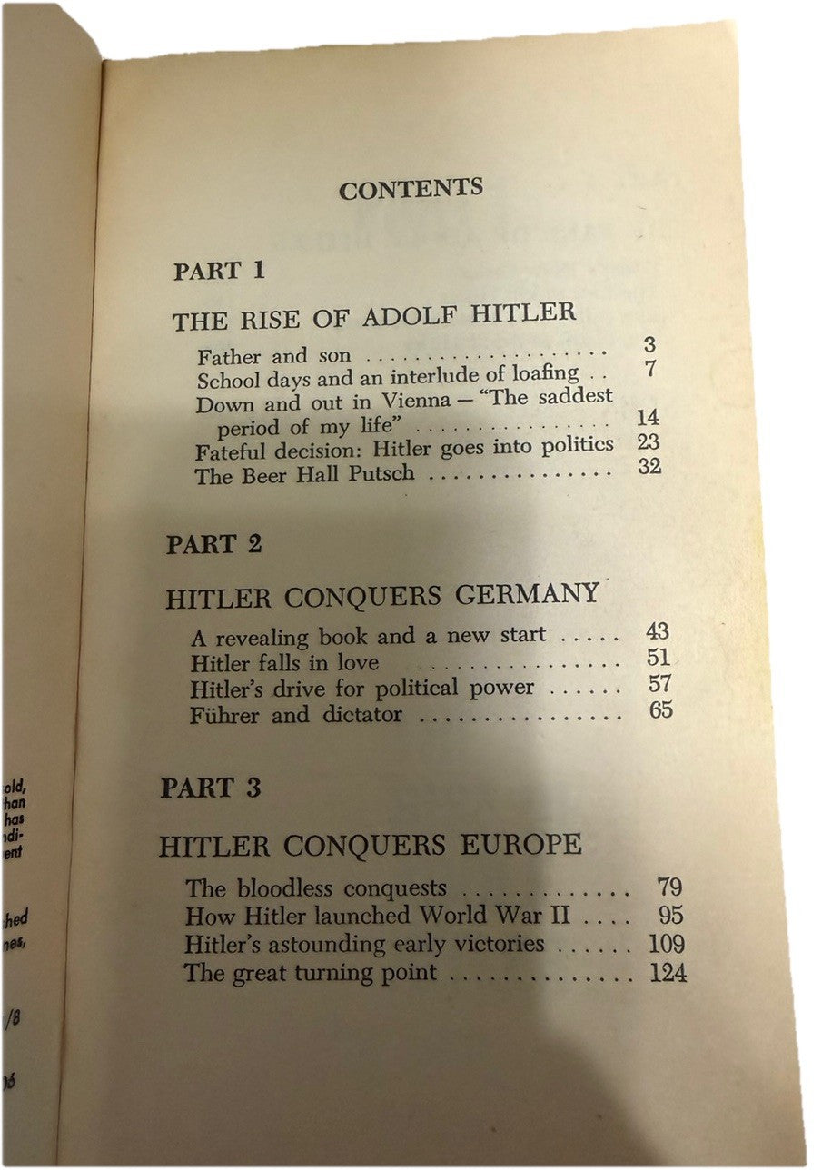 Rise and Fall of Adolf Hitler William Shirer 1961 Paperback Book