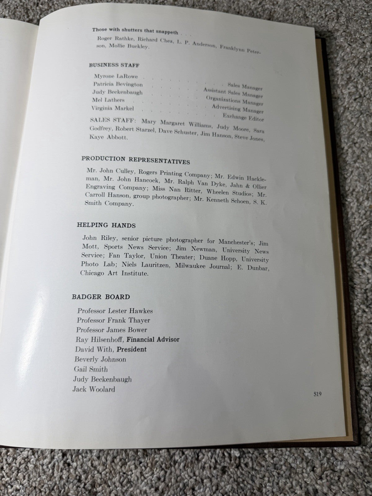 1960 University of Wisconsin Madison Yearbook Badger Book Vintage