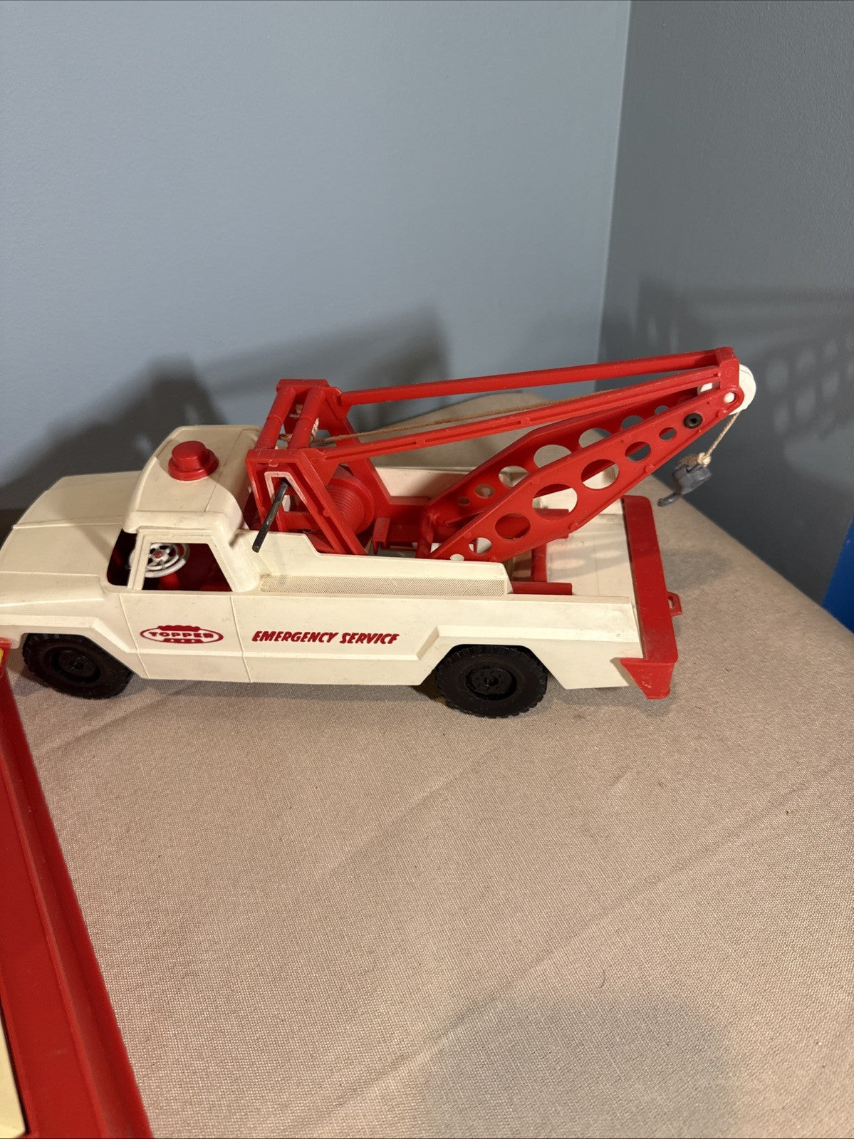 Vintage Topper Toys Johnny Service Gas Station Playset Car with Box Incomplete