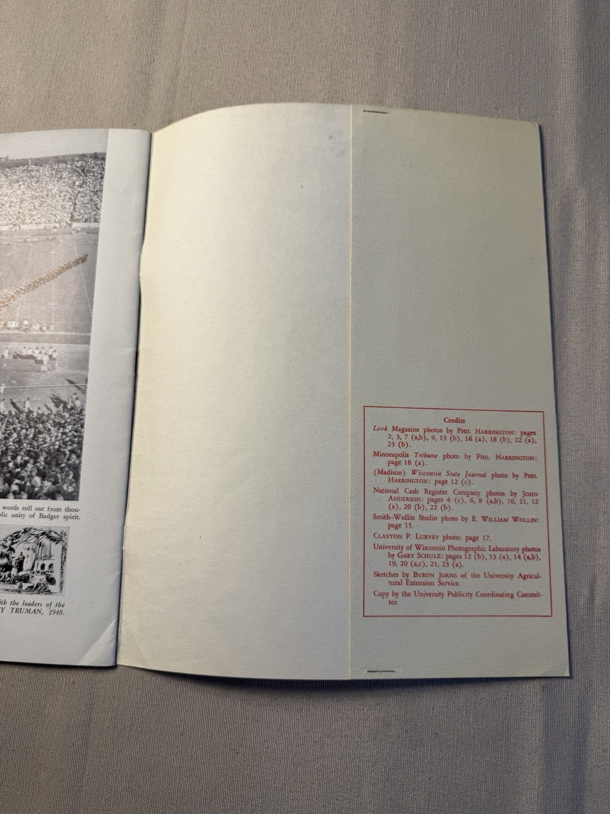 Vintage University Wisconsin Bulletin September 1950 College Campus Booklet