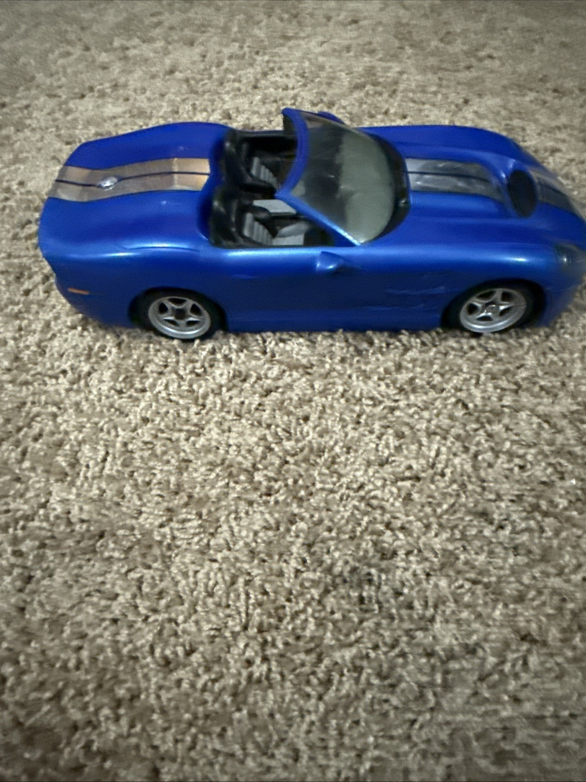 2001 New Ray Shelby Series 1 Diecast Sports Car Blue 132 Scale
