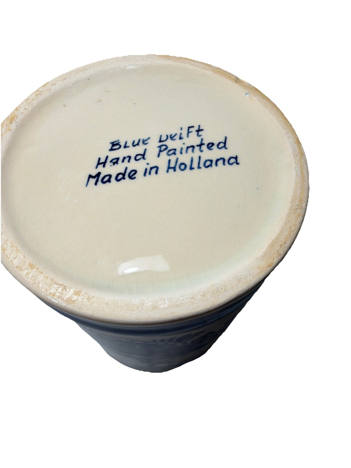 Blue Delft Hand Painted Mug Made in Holland Troost Tobacco 5"