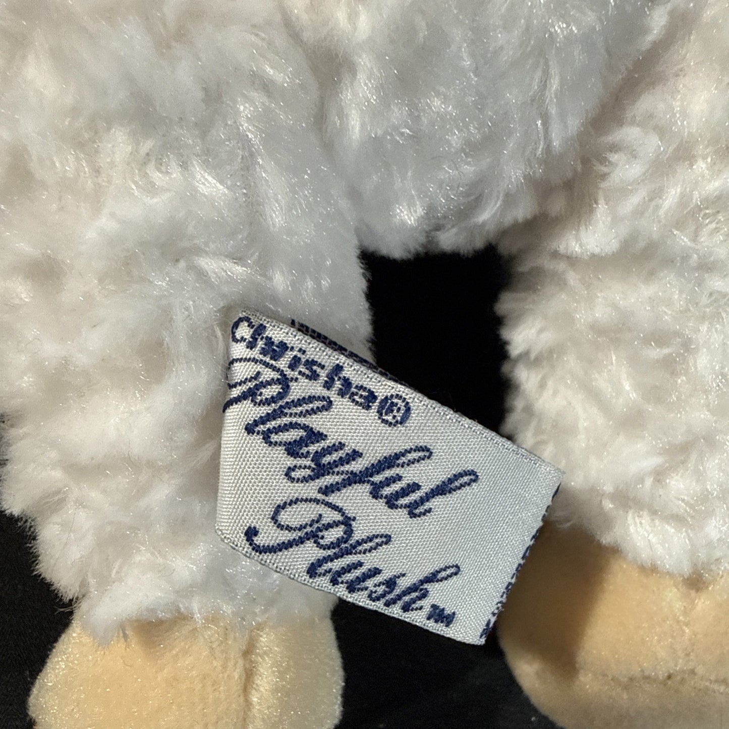 Vintage Chrisha Plush Rabbits Cow Pig Sheep 1999 Toys Lot 5 with Sweaters