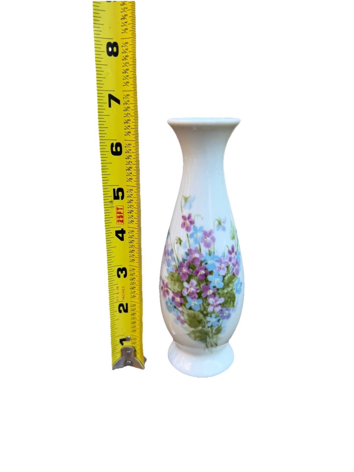Vintage Helen Steiner Porcelain Rice Vase Gibson Greetings Japan 6.5 Floral Vase