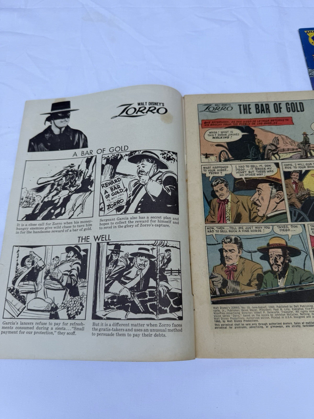 Walt Disney's Zorro #10 Dell Comics 1960 Guy Williams Photo Cover
