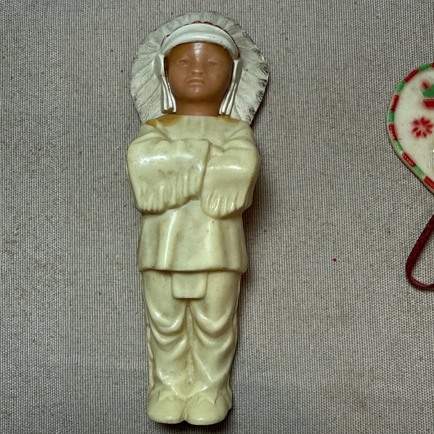 Vintage Native American Style Plastic Figurines Lot of 3 Celluloid Western