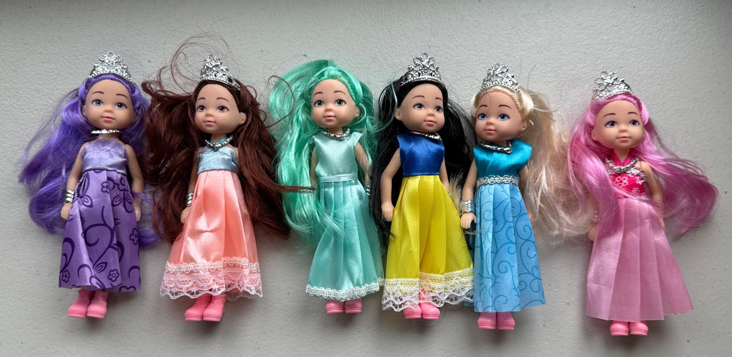 New City Doll Collection Belle of the Ball Lot of 6 Dolls 5.5 Inch