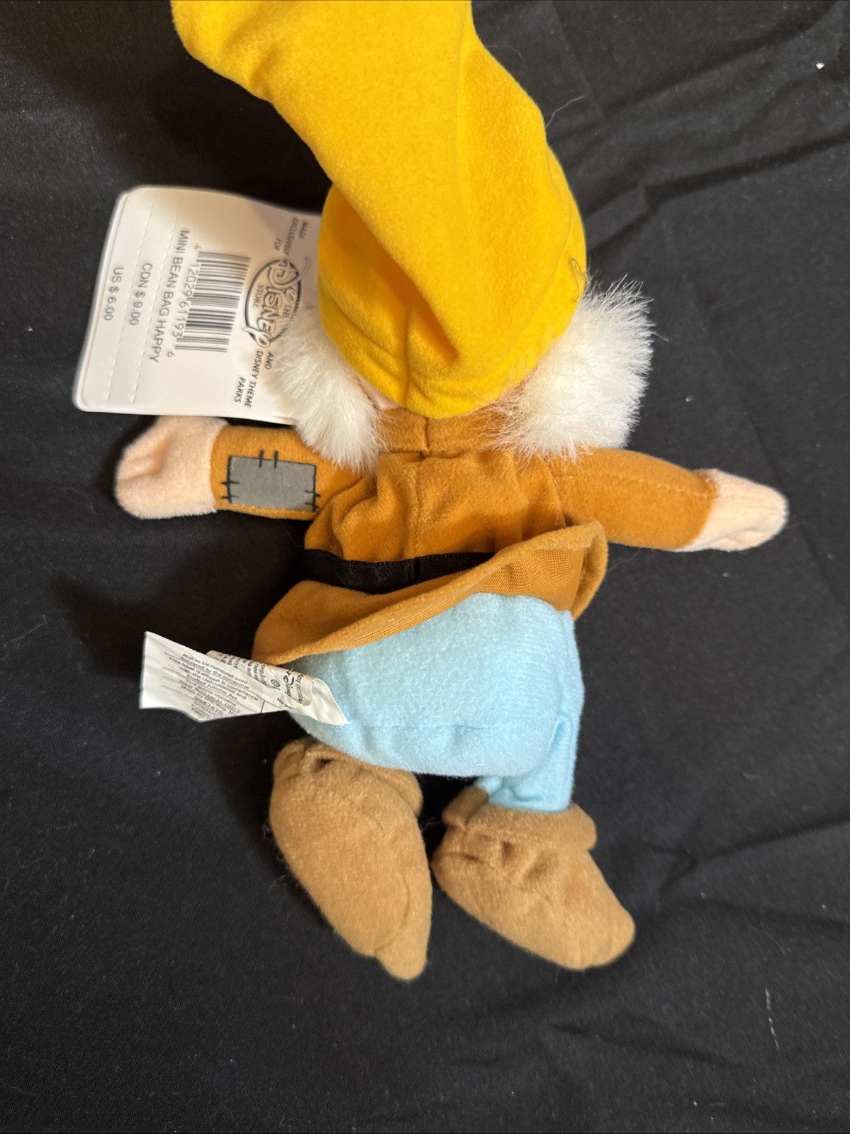 Disney store lot of 6 bean bag dwarfs doc sleepy sneezy grumpy happy bashful