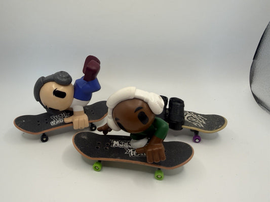 Tech Deck Sk8 Crew Skater Figures Lot Tony Hawk Fingerboards Mini Skateboard Toy