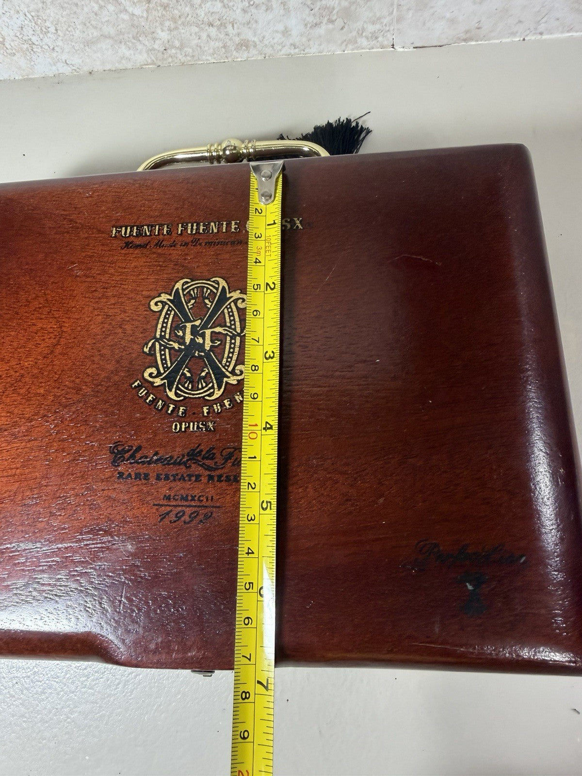 Arturo Fuente OpusX Chateau Rare Estate Reserve Wood Cigar Box Briefcase Handle