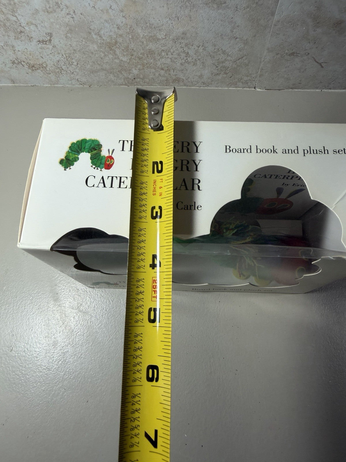 Vintage 1987 Eric Carle Very Hungry Caterpillar Board Book Plush Gift Set NIB