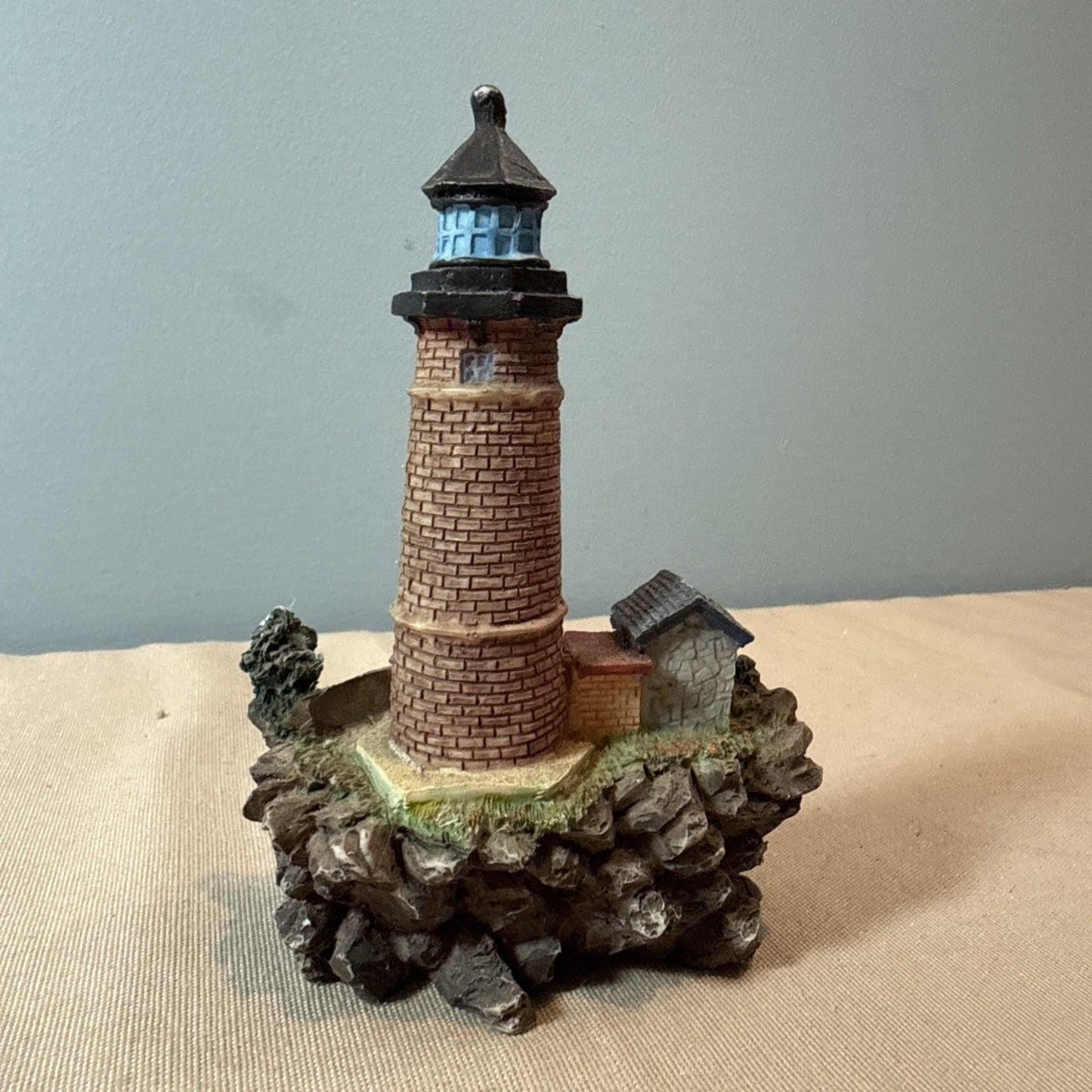 Vintage Lighthouse Figurines Lot 7 Coastal Nautical Miniatures Mixed Brands