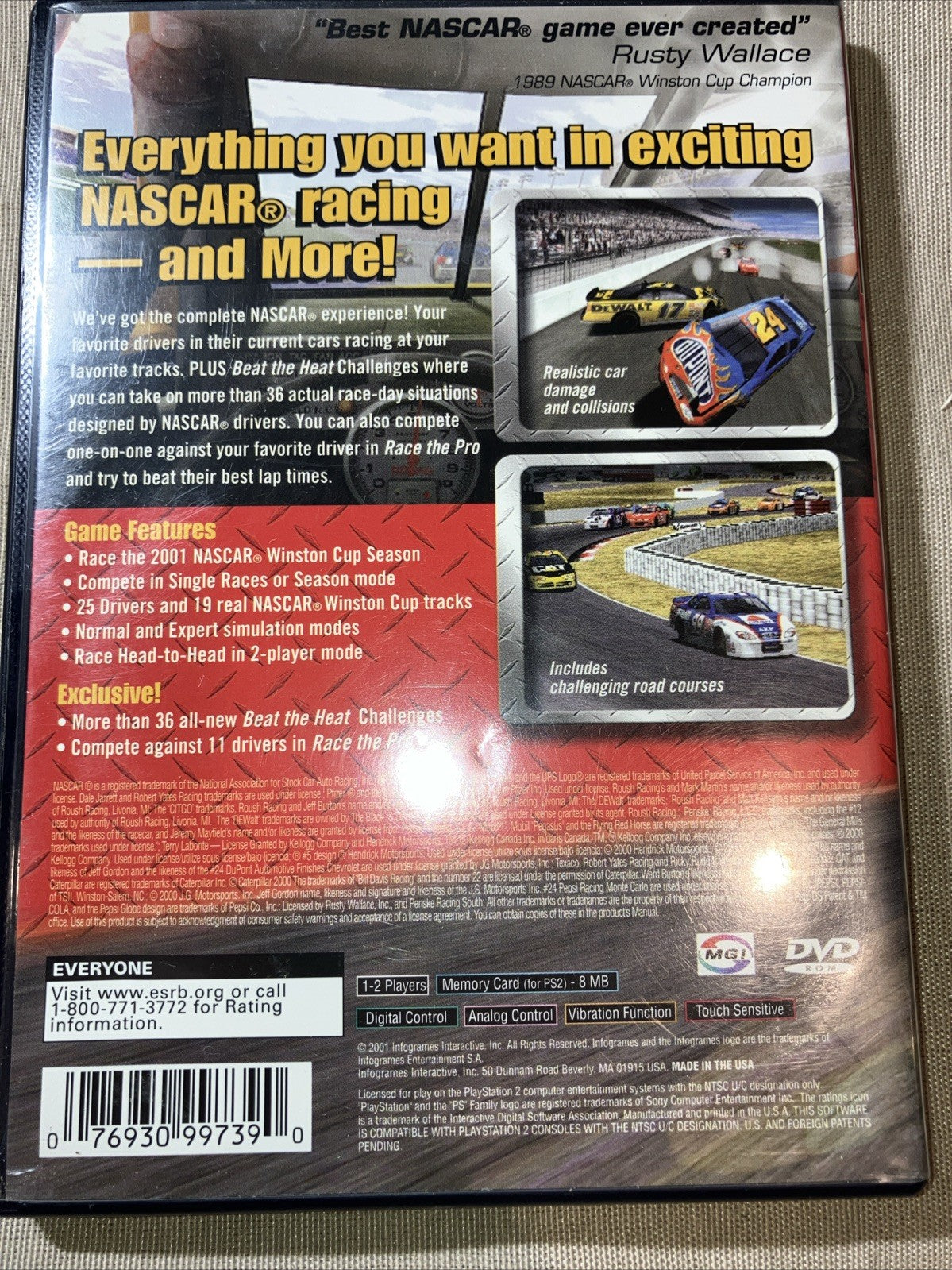 Nascar Heat 2002 PlayStation 2 PS2 Complete W/ Manual