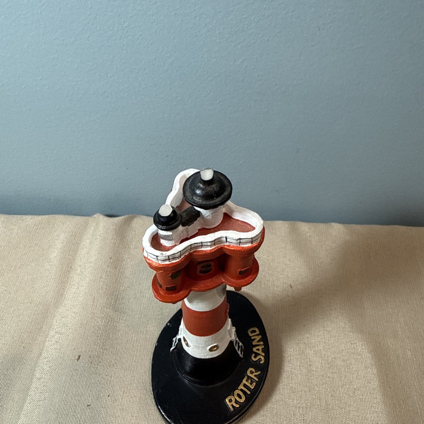 Vintage Lighthouse Figurines Lot 2 Coastal Nautical Maritime Display Statues 7"