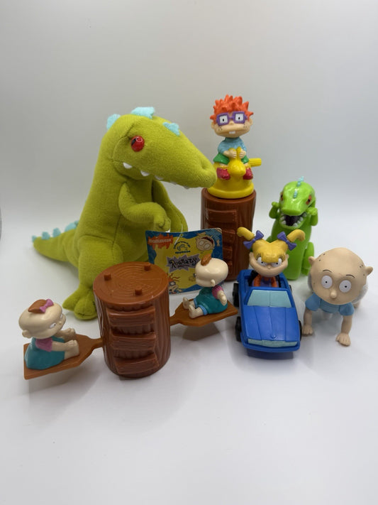 Vintage 1997-1998 Rugrats Toy Lot Applause Burger King Plush Figures Nickelodeon
