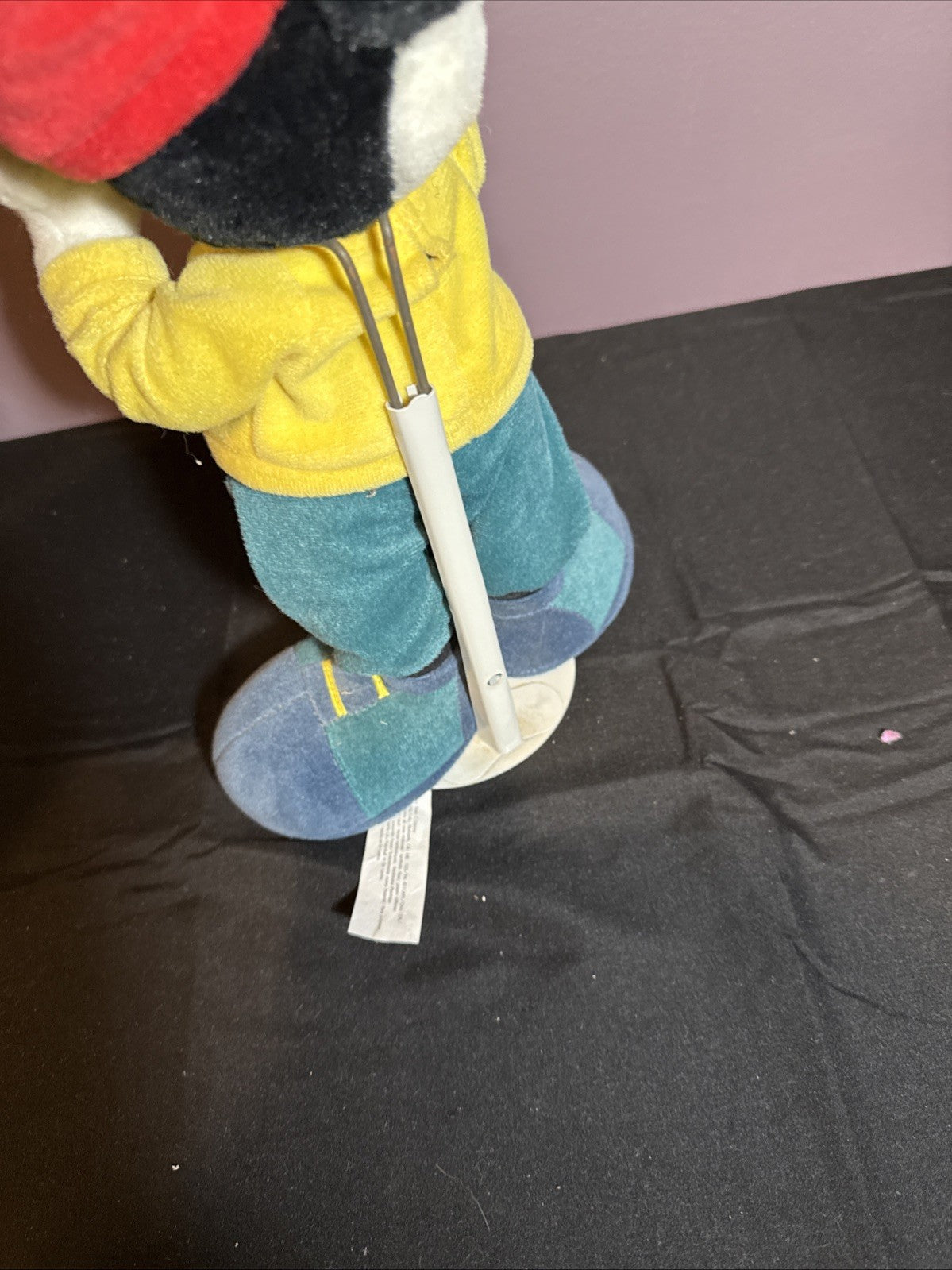 Vintage Mickey Mouse Golfer Plush Standing 1990s Disney won at a 1998 golf event