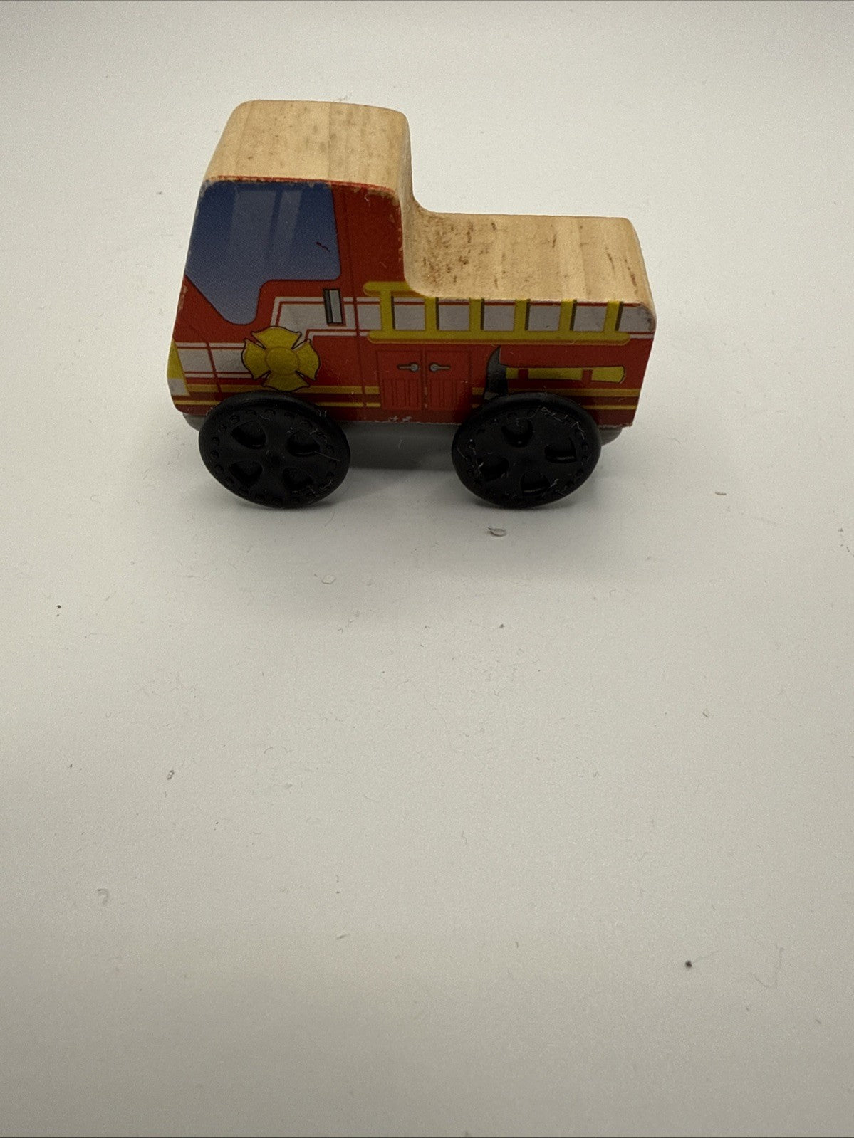 KidKraft Wooden Fire Truck Toy 2011 Collectible Wooden Vehicle