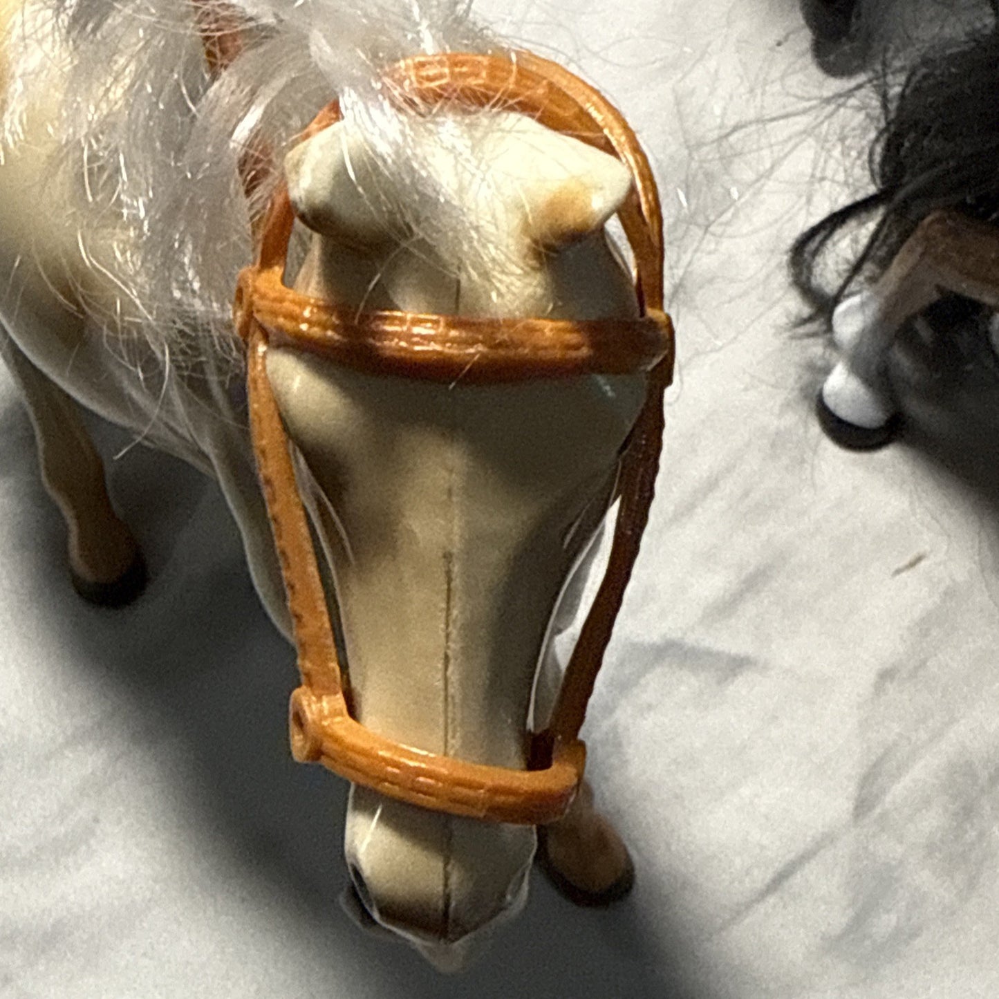 Lot of 3 MTHK 9 Inch Toy Horses Plastic Model Horses Hong Kong