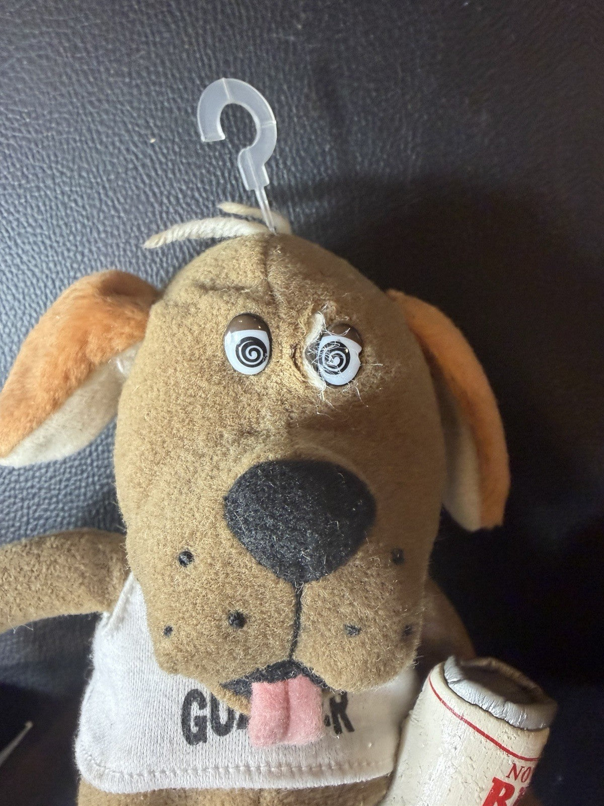 Vintage Amscan Party Pals The Guzzler Dog Plush Stuffed Toy Beer Can NWT Novelty