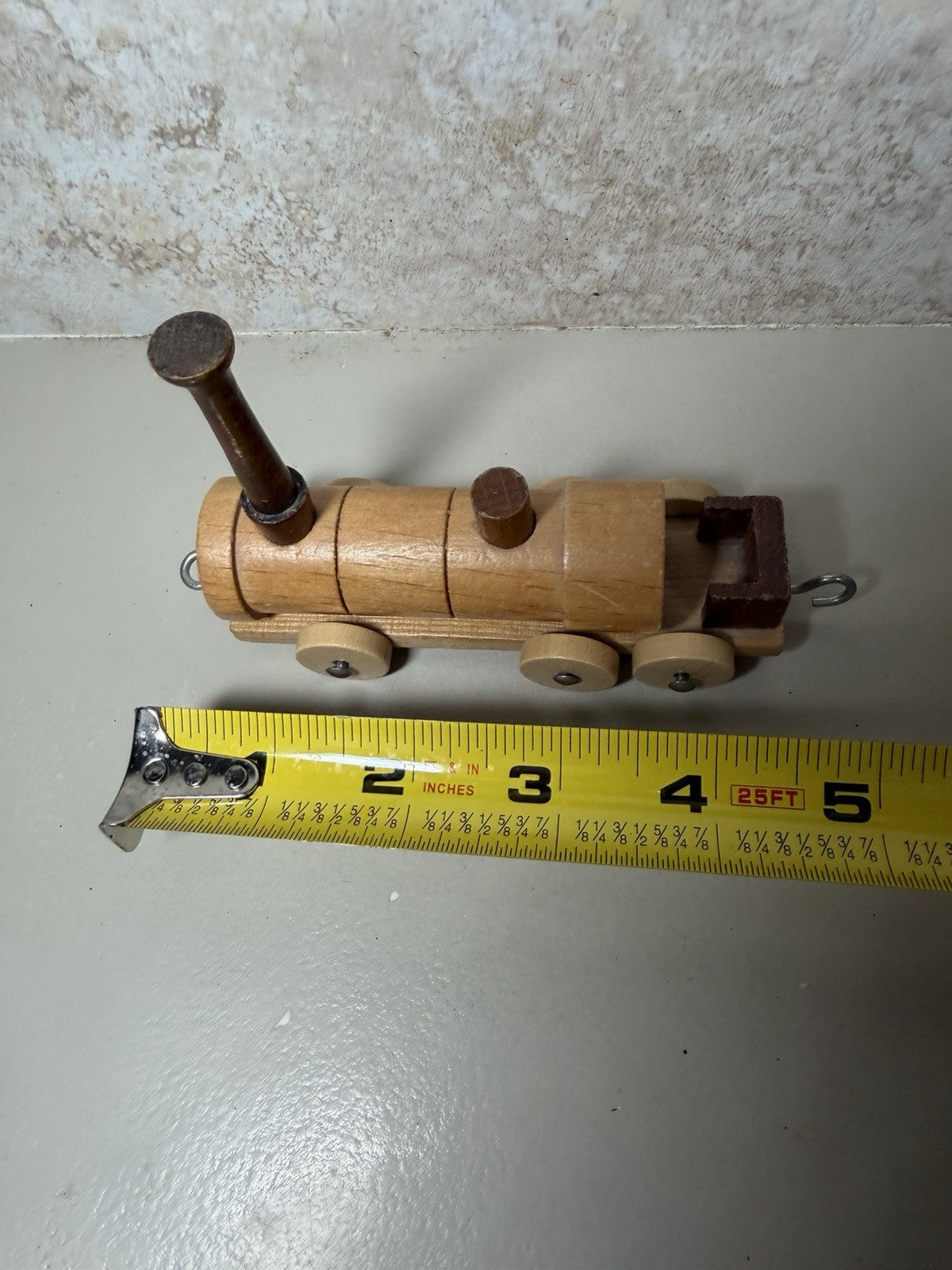 Vintage Loquai Holzkunst Wooden Train Set Engine Cars Folk Art Germany Handcraft