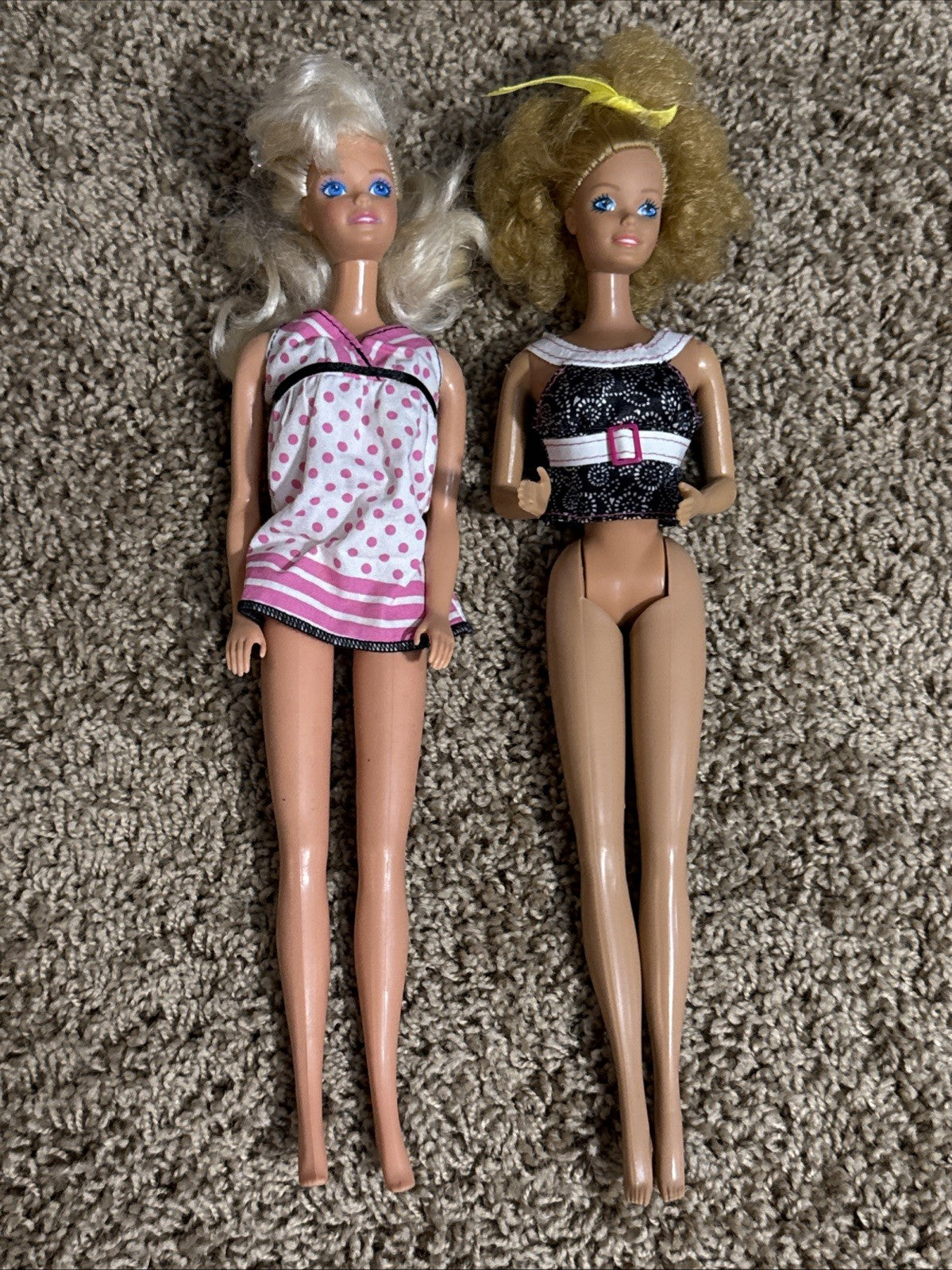 Barbie Dolls Lot of 8 Vintage Dolls With Clothes Mixed Styles