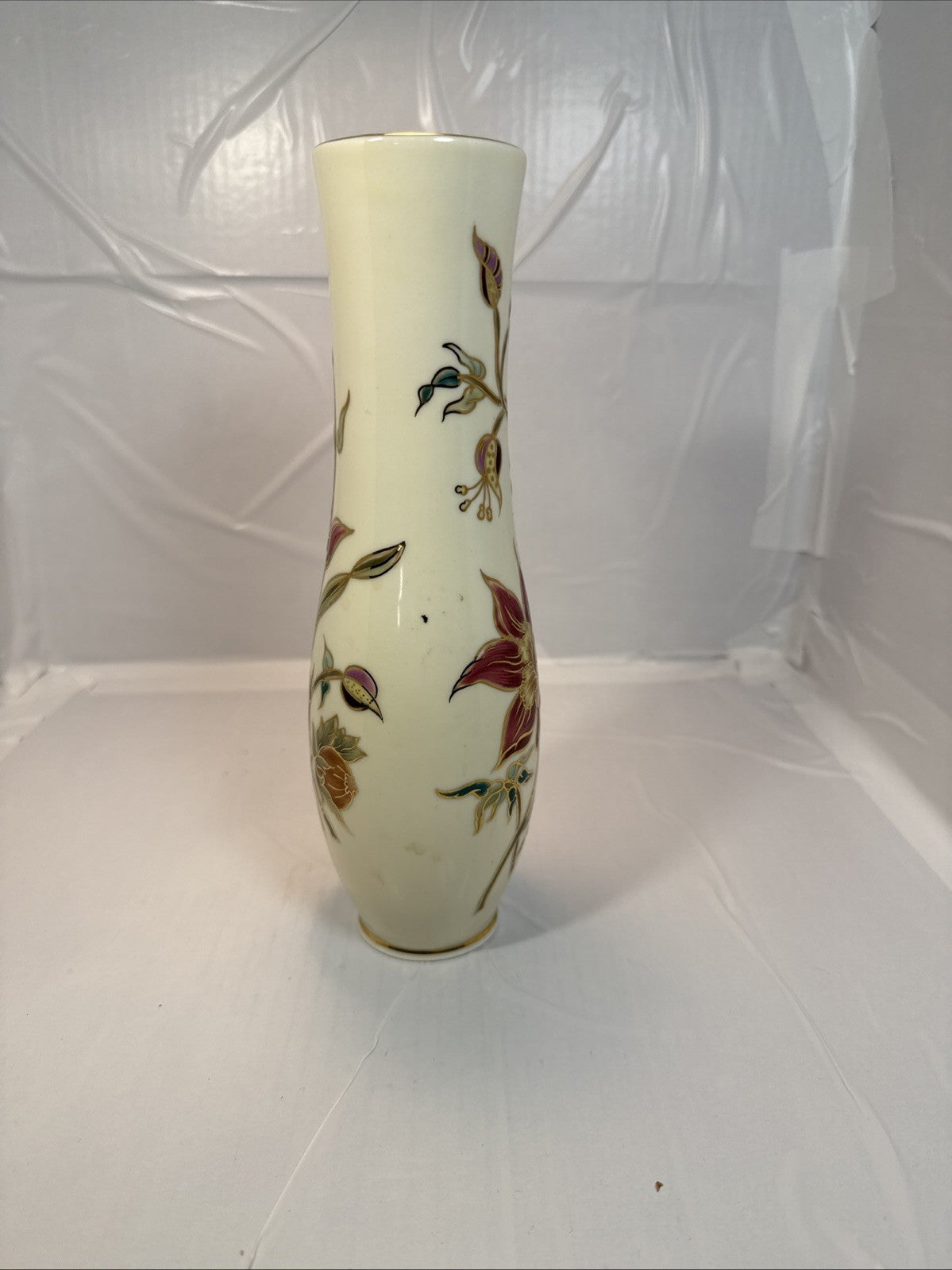 Zsolnay Hungarian Porcelain Orchid Vase 10.75 Inch 9061 008