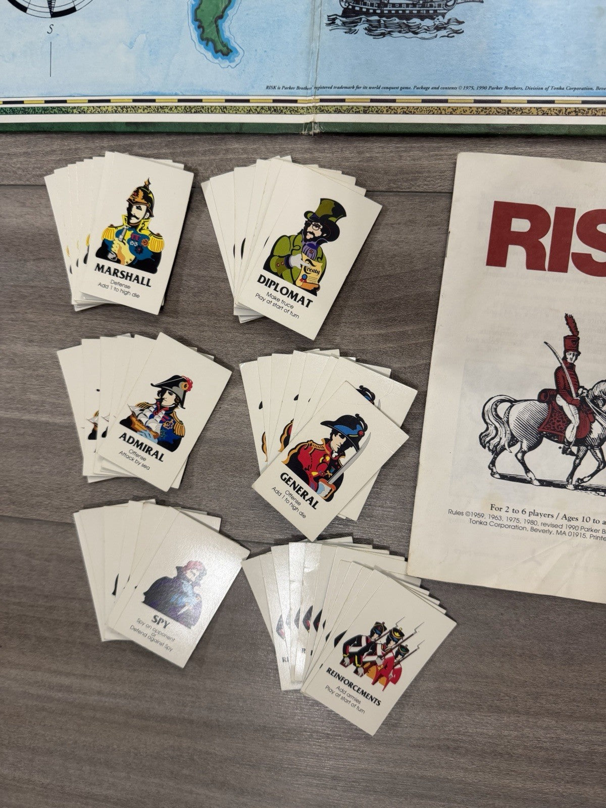 Vintage 1990 Parker Brothers Risk Castle Risk Board Game Complete Strategy Game