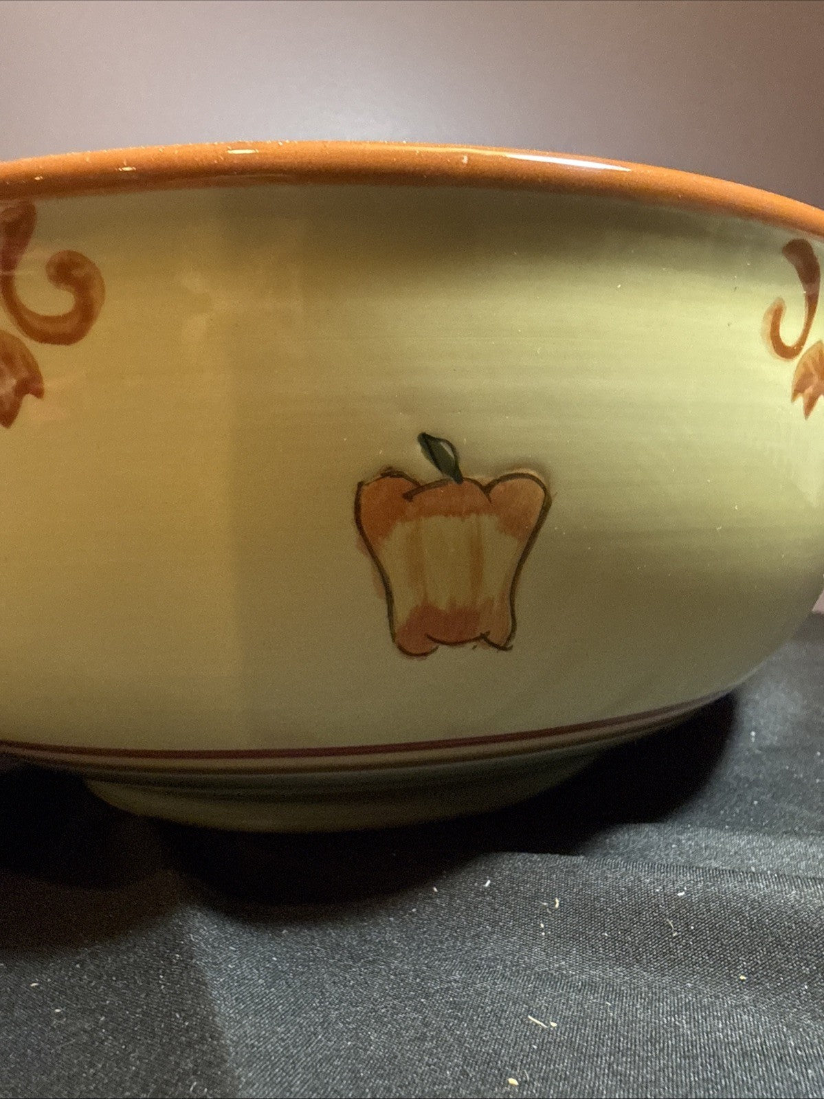 HD Designs Veggie Garden Pasta Serving Bowl 11" Artichoke Tomato Pepper Basil