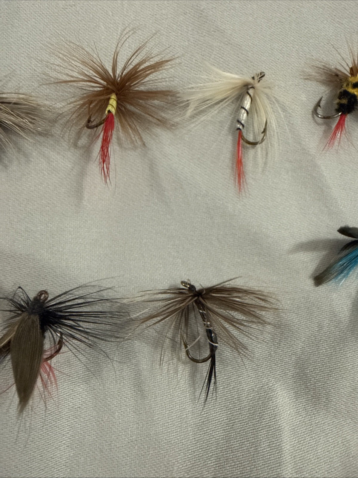 Vintage Fly Fishing Popper Dry Flies Lot 13 Pieces With 2 Cases