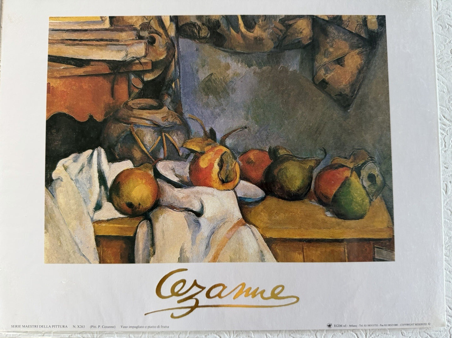 Maestri Della Pittura Art Prints Set 8 Renoir Cezanne Klimt Pissarro 24x30cm