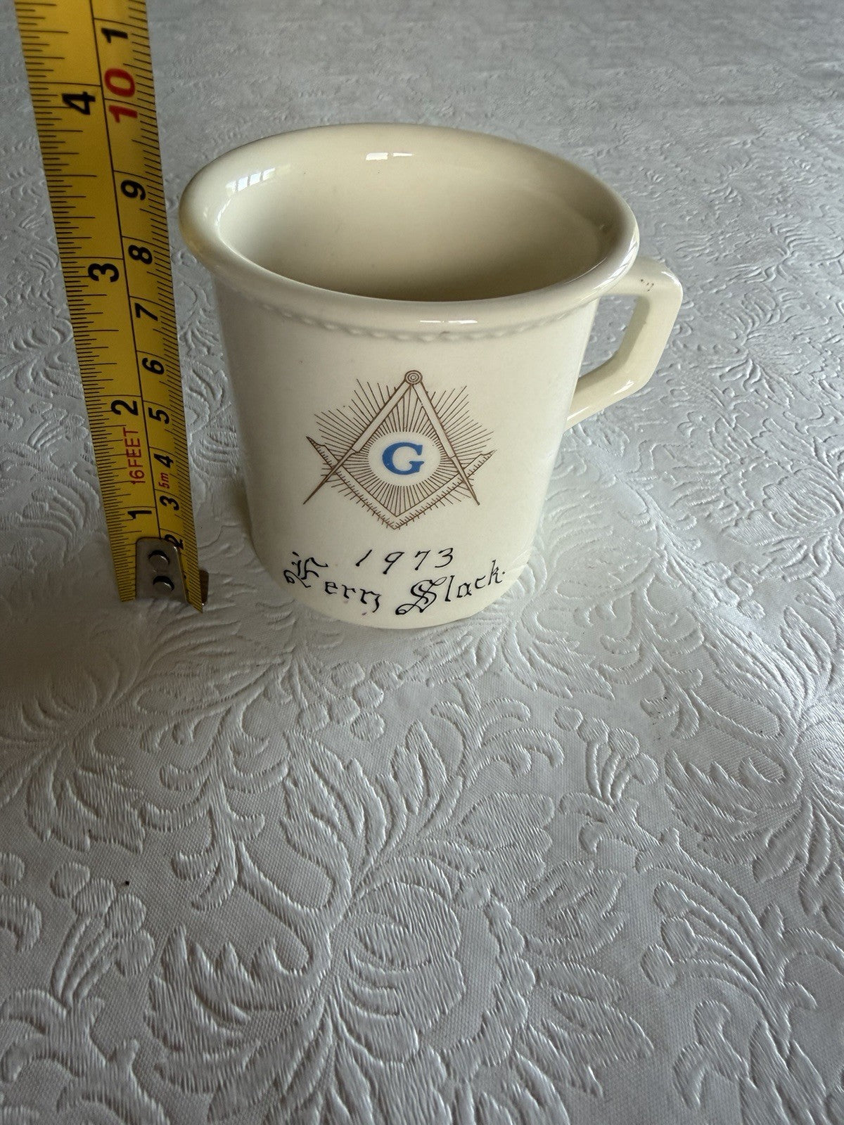 Vintage Masonic Chester Lodge Bible Glass Mug Collectibles Lot Freemason Gift