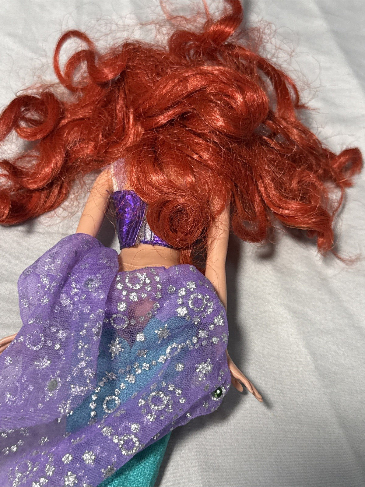 Lot of 4 Disney Princess Dolls Anna Tiana 2 Ariel With Outfits and Mermaid Tail