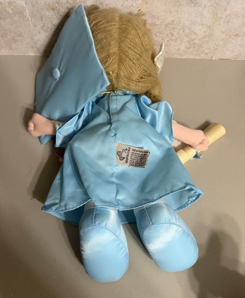 Vintage Precious Moments Dorothy Graduation Plush Doll 22037 Applause 1980s Toy