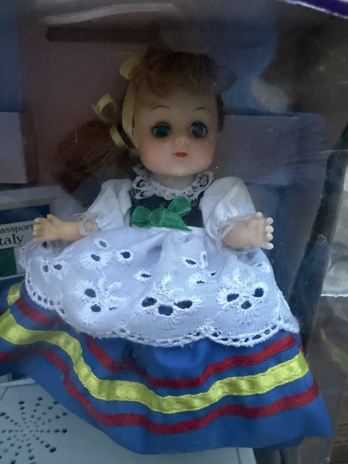 Vintage 1993 Passport To Italy Sleepy Eye Doll 7" Talking Doll Toy NEW IN BOX