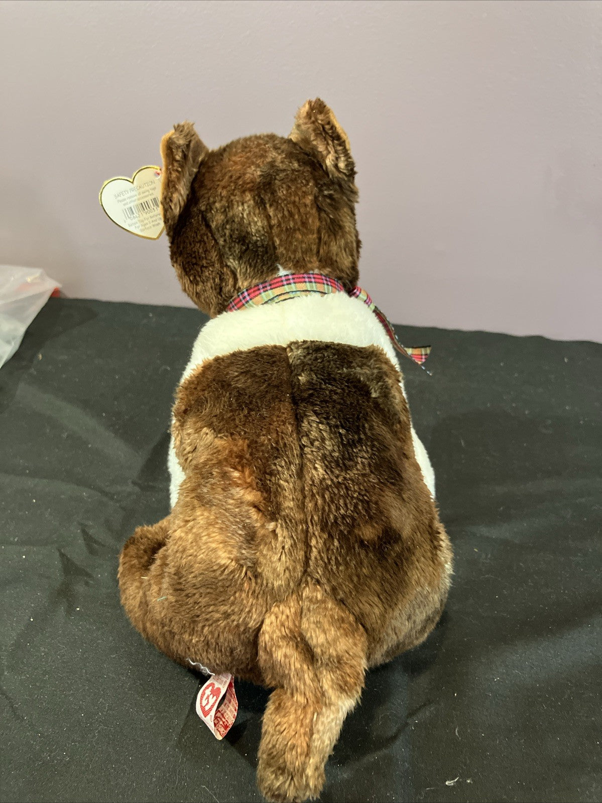 Ty Beanie Buddy Sport Boston Terrier Plush Vintage Stuffed Dog