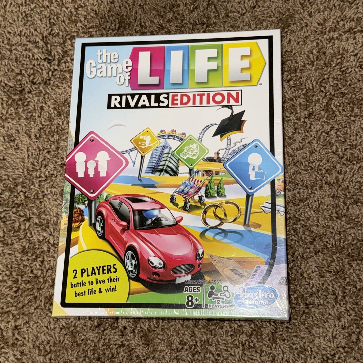 Game of Life Rivals Edition Travel Board Game 2 Player Hasbro - NEW