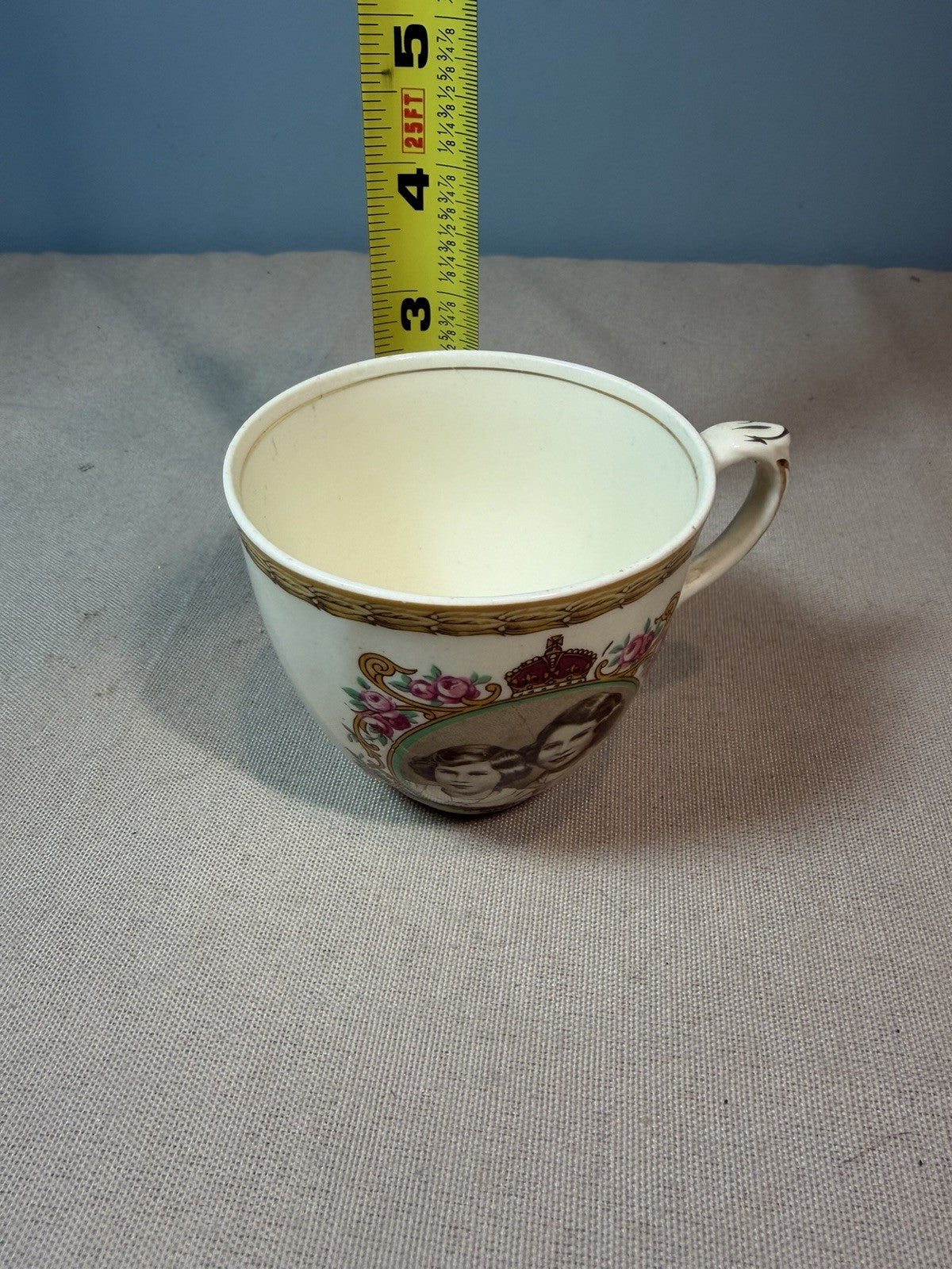 1930s Queen Elizabeth Margaret Souvenir Tea Cup Marcus Adams England