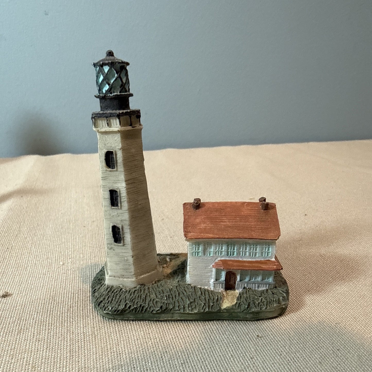 Vintage Lighthouse Figurines Lot 7 Coastal Nautical Miniatures Mixed Brands