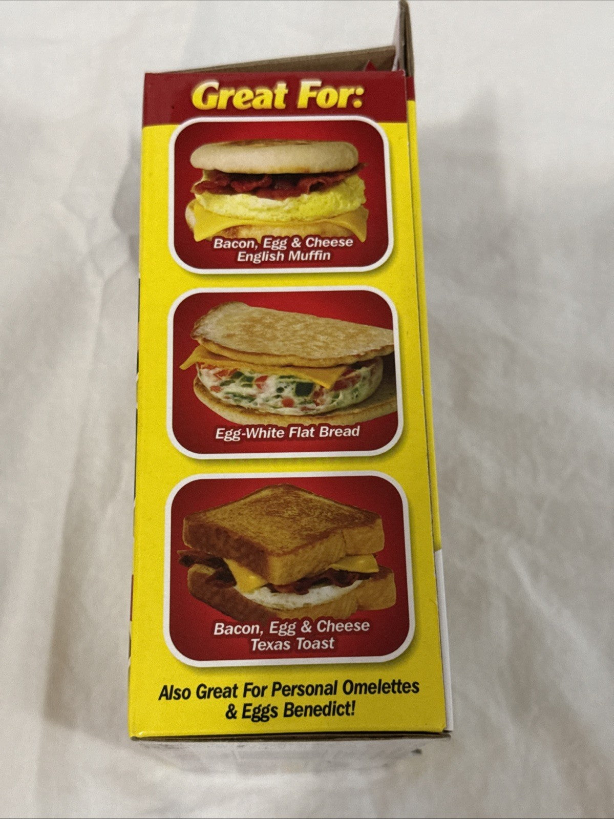 Easy Eggwich Microwave Egg Cooker Red Clear New in Box - As Seen On TV