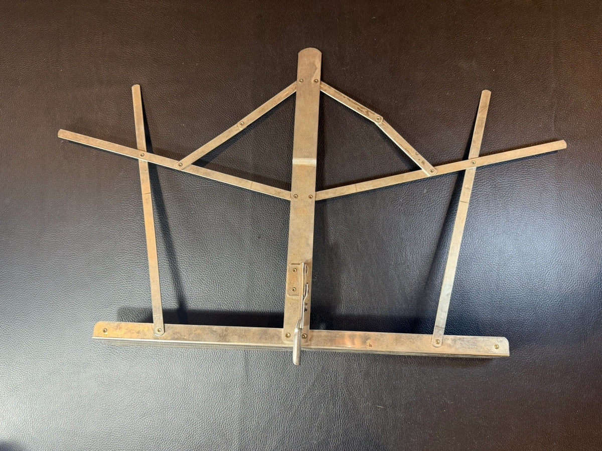 Vintage Norwood Music Stand Folding Metal Tripod w/ Original Carrying Case Bag