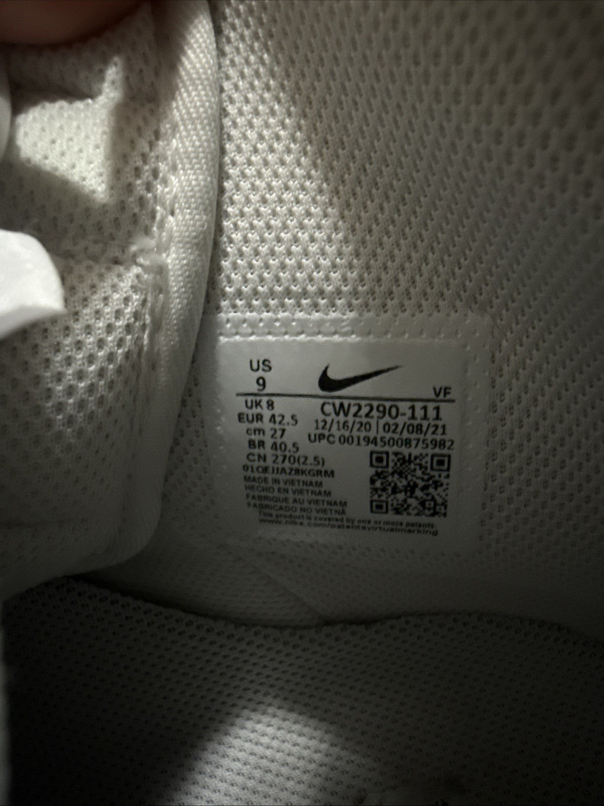 Nike Air Force 1 High Triple White Size 9 Mens Sneakers