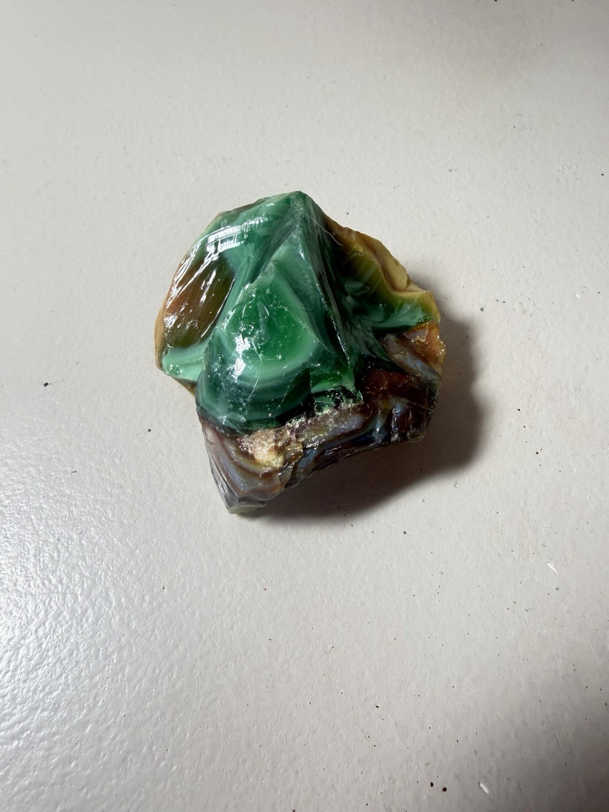 Raw Slag Glass Cullet Chunks Green Blue White Craft Stones Lot of 15 items