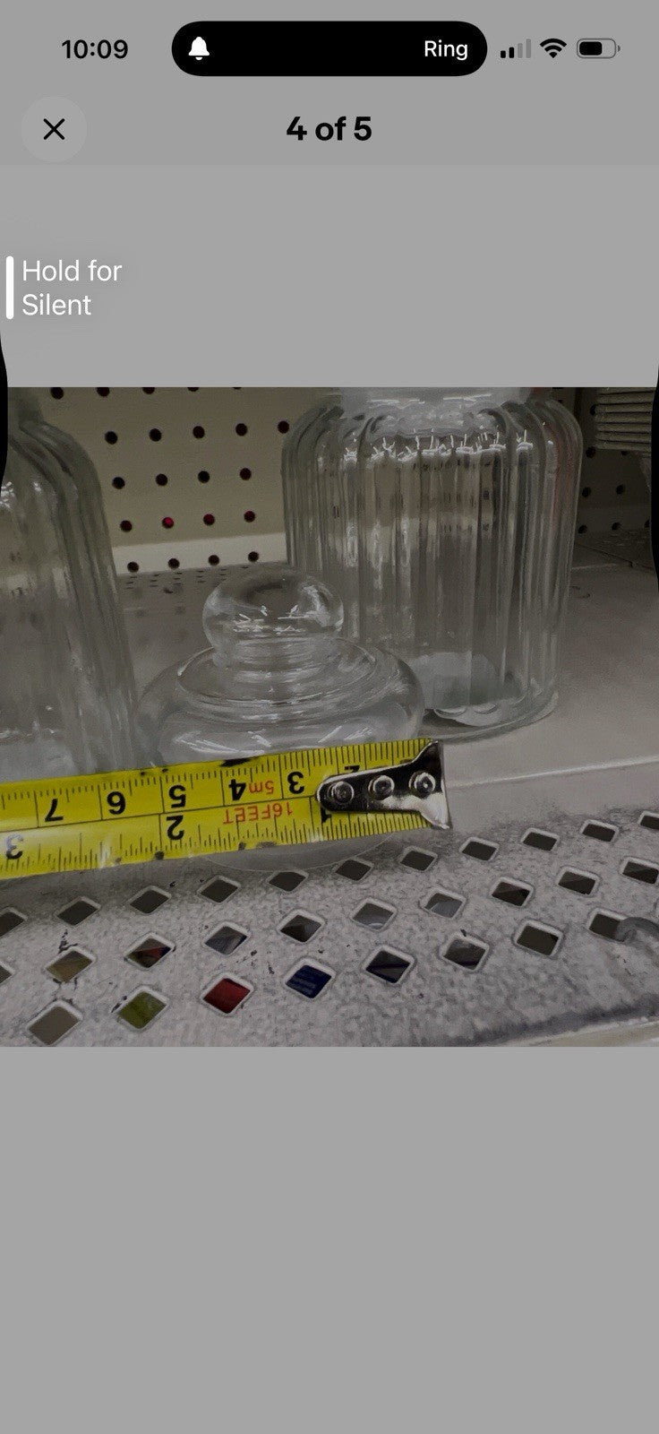 Set of 2 Glass Apothecary Jars, knobbed lids, 5.25 in, tight seal